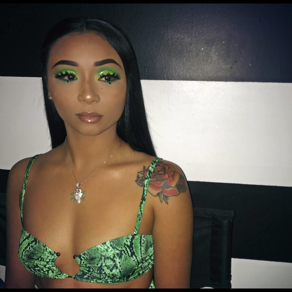Two Piece Snake Skin Outfit